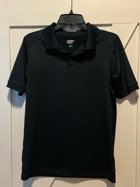 Lands End Boys Navy Short Sleeve Rapid Dry Polo Shirt - Size XL / 14-16